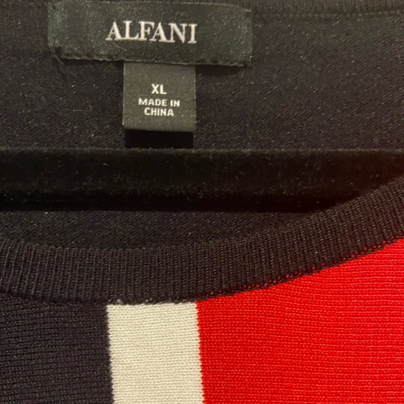 Alfani Colorblock Pullover Crewneck Sweater. Size XL. New - Picture 7 of 7